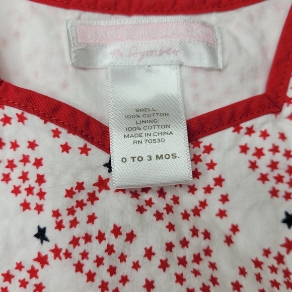 Janie and Jack 0-3 months Layette #pinktag 4th of July Romper 2010 - Picture 5 of 6